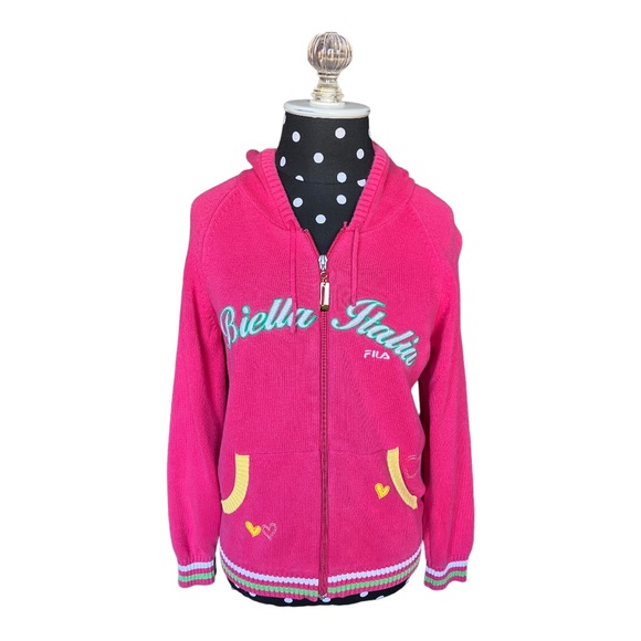 Fila Tops - Vintage Fila Zip Up Hoodie Woman Size Small